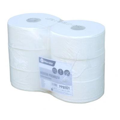 Trójwarstwowy papier toaletowy z celulozy Merida Premium śr. 23 cm
